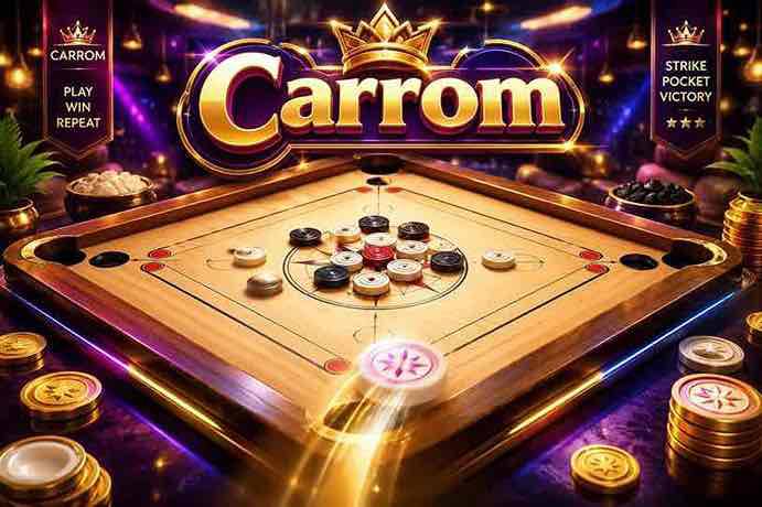 Carrom IX7 Master Precision Striking in Classic Board Action